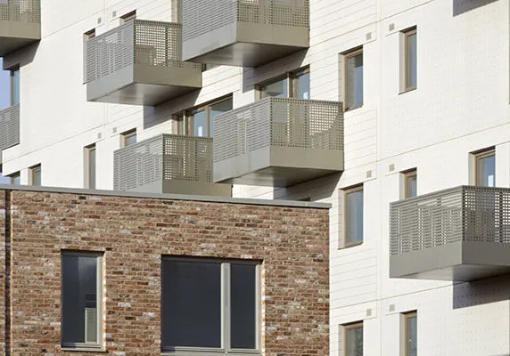 William Street Quarter aluminium wall copings